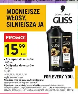 Intermarche Szampon do włosów Schwarzkopf Gliss Ultimate Repair oferta