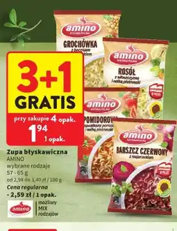 Intermarche Zupa błyskawiczna Grochówka Amino oferta