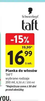 Intermarche Pianka do włosów Schwarzkopf Taft oferta