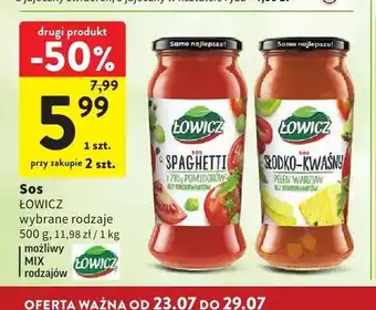 Intermarche Sos spaghetti Łowicz oferta