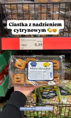 ALDI Ciastka z nadzieniem cytrynowym Maristella Mini Strudel oferta