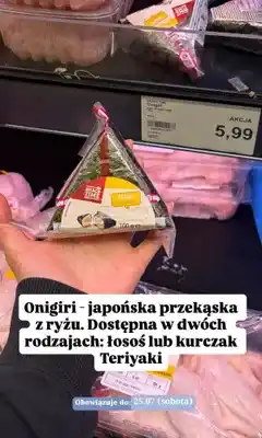 ALDI Onigiri Snack Time kurczak teriyaki oferta