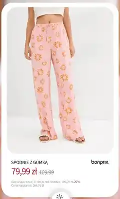 BonPrix Spodnie z gumką Bonprix oferta