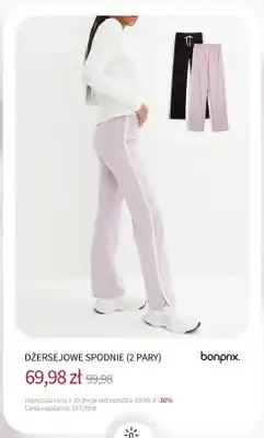 BonPrix Spodnie dżersejowe Bonprix 2-pak oferta