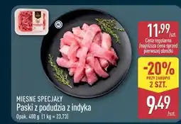 ALDI Mięsne Specjały Paski z podudzia z indyka oferta