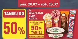ALDI Wszystkie lody Koral oferta