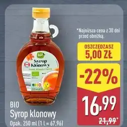 ALDI Bio Syrop klonowy oferta