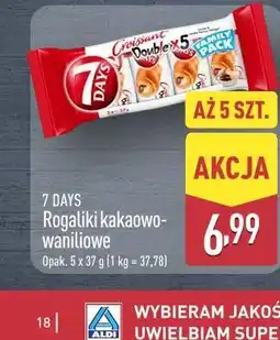 ALDI 7 Days Rogaliki kakaowo-waniliowe Double Croissant oferta