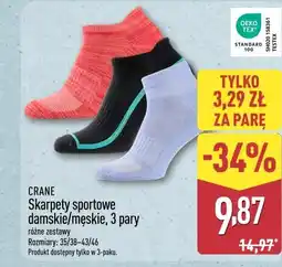 ALDI CRANE Skarpety sportowe damskie/męskie, 3 pary oferta