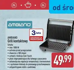 ALDI Ambiano Grill kontaktowy oferta