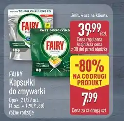 ALDI Fairy Kapsułki do zmywarki oferta