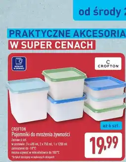 ALDI CROFTON Pojemniki do mrożenia żywności oferta
