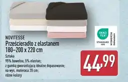 ALDI NOVITESSE Prześcieradło z elastanem 180-200 x 220 cm oferta
