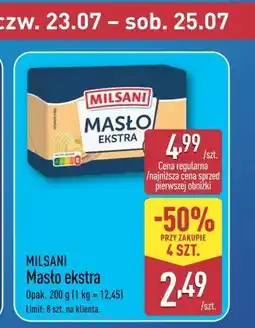 ALDI Masło ekstra Milsani oferta