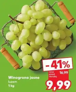 Kaufland Winogrona jasne luzem oferta
