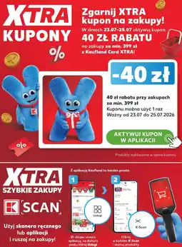 Kaufland Kupon rabatowy 40 zł na zakupy za min. 399 zł z Kaufland Card XTRA oferta