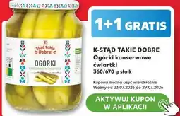Kaufland K-Stąd Takie Dobre Ogórki konserwowe ćwiartki oferta