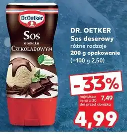 Kaufland Dr. Oetker Sos deserowy różne rodzaje oferta