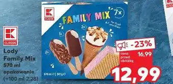 Kaufland K-Classic Lody Family Mix oferta