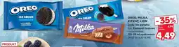 Kaufland Oreo, Milka, Kitkat, Lion Lody na patyku lub Kanapki lodowe oferta