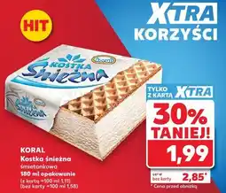 Kaufland Koral Kostka śnieżna śmietankowa oferta