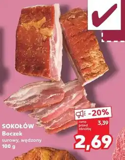 Kaufland Sokołów Boczek surowy wędzony oferta