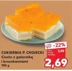 Kaufland Ciasto z galaretką i brzoskwiniami Cukiernia P. Chojecki oferta