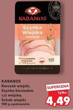 Kaufland Kabanos Karczek wiejski, Szynka biesiadna lub wiejska, Schab wiejski oferta