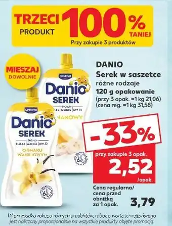Kaufland Serek w saszetce Danio oferta