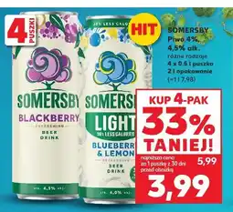 Kaufland Somersby Piwo 4%, 4,5% alk. różne rodzaje oferta