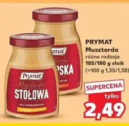 Kaufland Prymat Musztarda różne rodzaje oferta