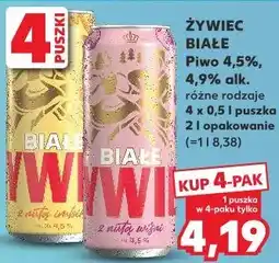 Kaufland Żywiec Białe Piwo 4,5%, 4,9% alk oferta