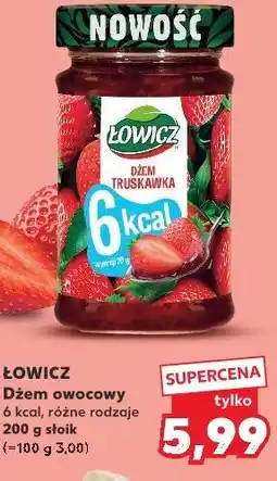 Kaufland Łowicz Dżem owocowy 6 kcal, różne rodzaje oferta