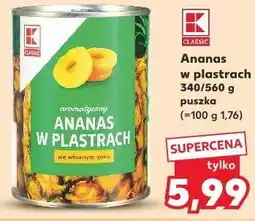 Kaufland K-Classic Ananas w plastrach oferta