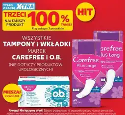 Kaufland Tampony i wkładki Carefree i o.b oferta