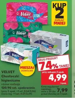 Kaufland Velvet Chusteczki higieniczne oferta