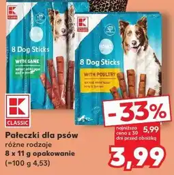 Kaufland Pałeczki dla psów K-Classic oferta