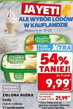 Kaufland Zielona Budka Lody różne rodzaje oferta