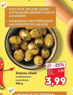 Kaufland Zielone oliwki nadziewane czosnkiem oferta