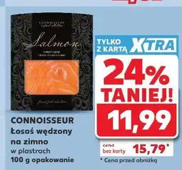 Kaufland CONNOISSEUR Łosoś wędzony na zimno w plastrach oferta