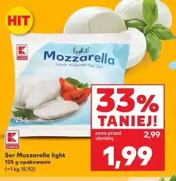 Kaufland K-Classic Ser Mozzarella light oferta