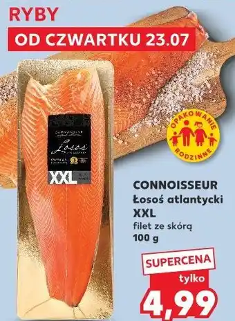 Kaufland CONNOISSEUR Łosoś atlantycki XXL filet ze skórą oferta