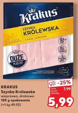 Kaufland Krakus szynka królewska oferta