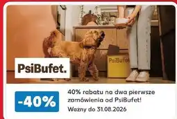 Kaufland 40% rabatu na dwa pierwsze zamówienia od PsiBufet! oferta