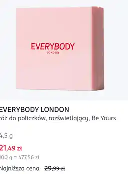 Rossmann EVERYBODY LONDON róż do policzków, rozświetlający, Be Yours oferta