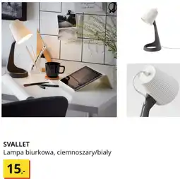 IKEA IKEA SVALLET Lampa biurkowa, ciemnoszary/biały oferta
