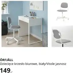 IKEA IKEA ÖRFJÄLL Dziecięce krzesło biurowe, biały/Vissle jasnosz oferta