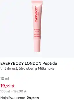 Rossmann EVERYBODY LONDON Peptide tint do ust, Strawberry Milkshake oferta