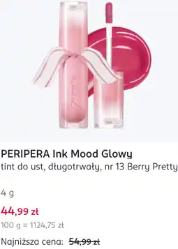 Rossmann PERIPERA Ink Mood Glowy tint do ust, długotrwały, nr 13 Berry Pretty oferta