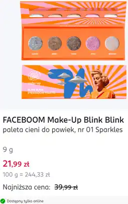 Rossmann FACEBOOM Make-Up Blink Blink paleta cieni do powiek, nr 01 Sparkles oferta